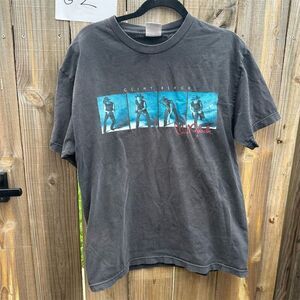 Vintage Clint Black "Down The Black Top We Go" Men's L Vintage T-Shirt Black